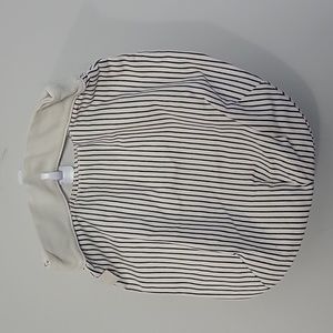 Gap cotton handbag Stripped Faux Leather handle